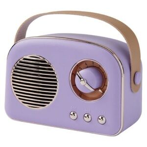 BAUHN Bluetooth Speaker - Purple Mini With FM Radio